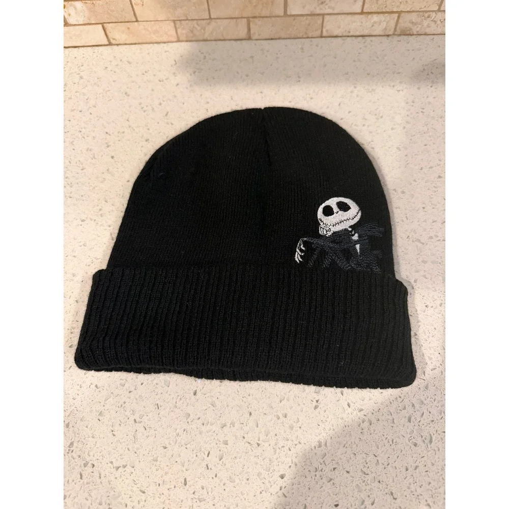 Disney Nightmare Before Christmas Jack Skellington Beanie Black Gray